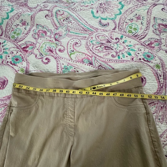Ruby Rd Tan Capris Comfortable Pull-On Style - Picture 5 of 10